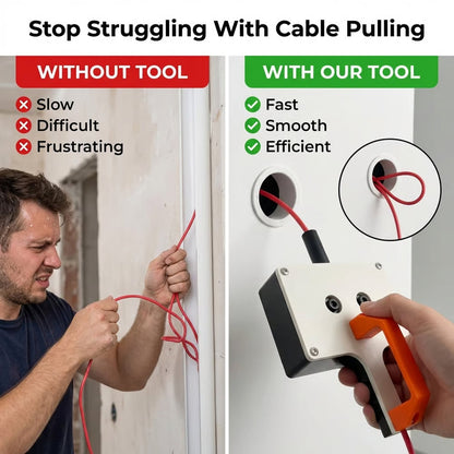 🔧 50% RABATT! ⚡ Effektiv Kabeldragare – Enkel Hantering, Robust & Perfekt För Elektriska Installationer 🛠️
