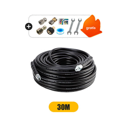 💦 50 % RABATT OMEDELBART! 🚿 5800PSI avloppsrensningssats – högtrycksmunstycke och slang för igensatta avlopp/rör, kompatibel med de flesta högtryckstvättar 🔧📦