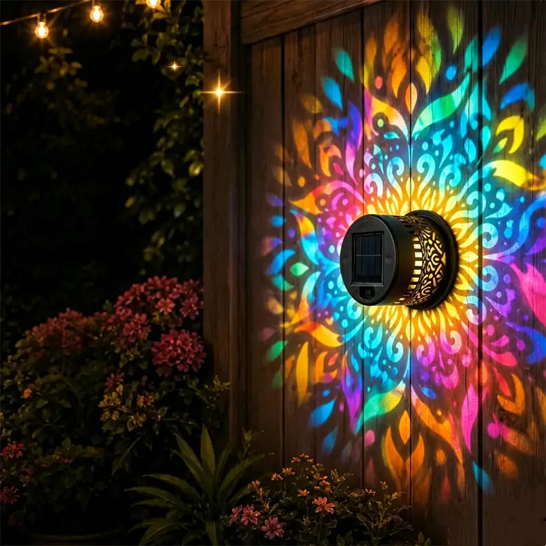 📢📢50% RABATT!!! ⏰Soldriven Mandala-Projektorlampa