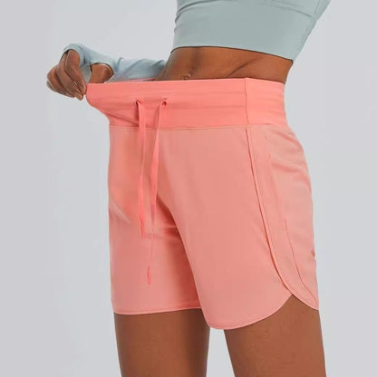 🌞Sommarrea – 50 % rabatt🩳Högmidjade, snabbtorkande träningsshorts för damer