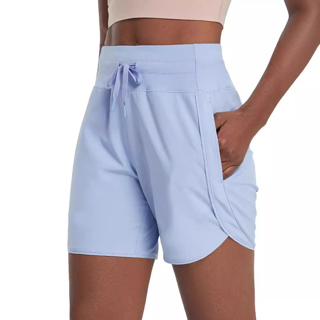 🌞Sommarrea – 50 % rabatt🩳Högmidjade, snabbtorkande träningsshorts för damer