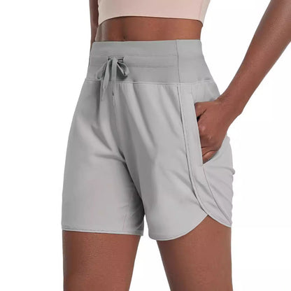 🌞Sommarrea – 50 % rabatt🩳Högmidjade, snabbtorkande träningsshorts för damer