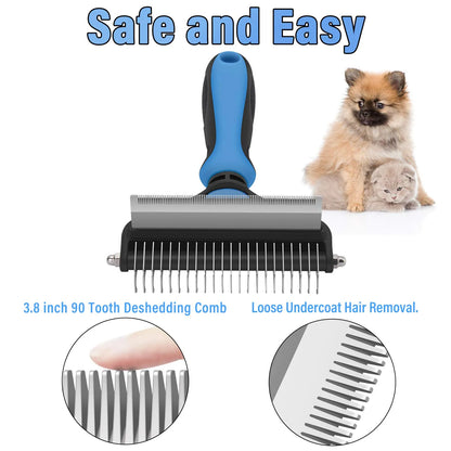 Professionellt verktyg för att ta bort löshår hos husdjur🛠️ (lämpligt för 🐱katter och 🐶hundar)