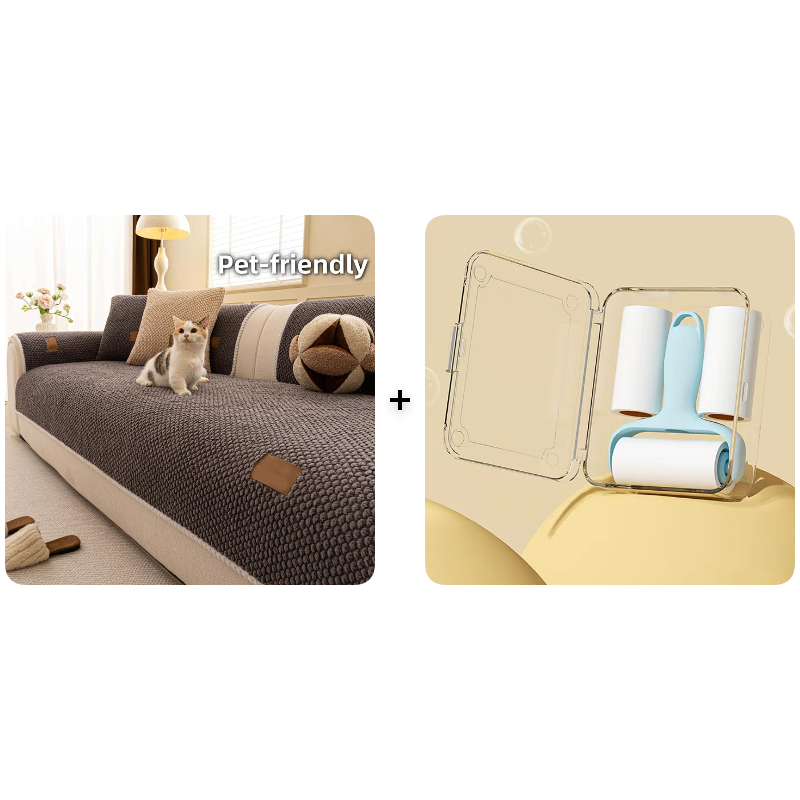 Förtjockad Halksäker Sofföverdrag – Ultramjuk, Tvättbar, Reptålig & Husdjursvänlig, 4 Färger 🛋️✨