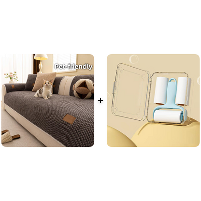 Förtjockad Halksäker Sofföverdrag – Ultramjuk, Tvättbar, Reptålig & Husdjursvänlig, 4 Färger 🛋️✨
