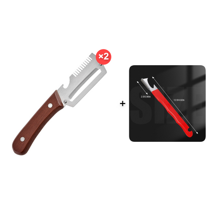 ⏰🔥 50 % RABATT UNDER BEGRÄNSAD TID! 🥬 3-i-1-skärare – snabb och enkel skärare, skalare och grönsakspress ✨🍴