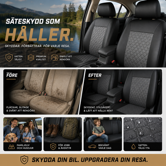 PU-läder bilsätesskydd – lättskött, smutsavvisande och stilrent skydd för bilsäten
