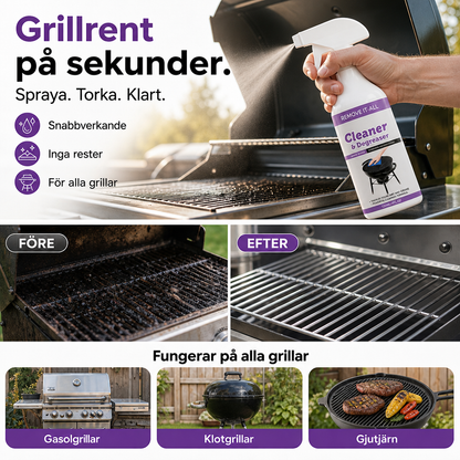 🏆🇸🇪 Populär bland svenska kunder🔥 50 % RABATT NU! 🧼 Kraftfull Grillrengöring & Avfettning – Löser Upp Fett och Fastbrända Rester 🍖✨