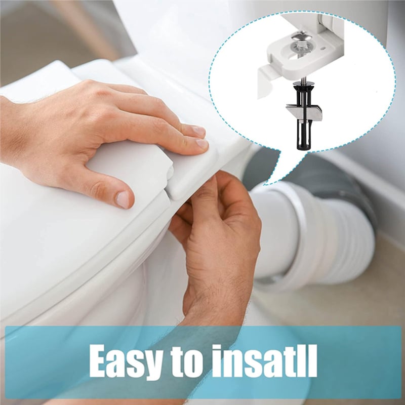 🔩 KÖP 1 FÅR 1 GRATIS! 🚽 SKRUVAR FÖR TOALETTSITS - Rostfritt & Universellt Passform, Inkluderar Skiftnyckel för Enkel Montering, Extra Lång Hållbarhet 🔧✨
