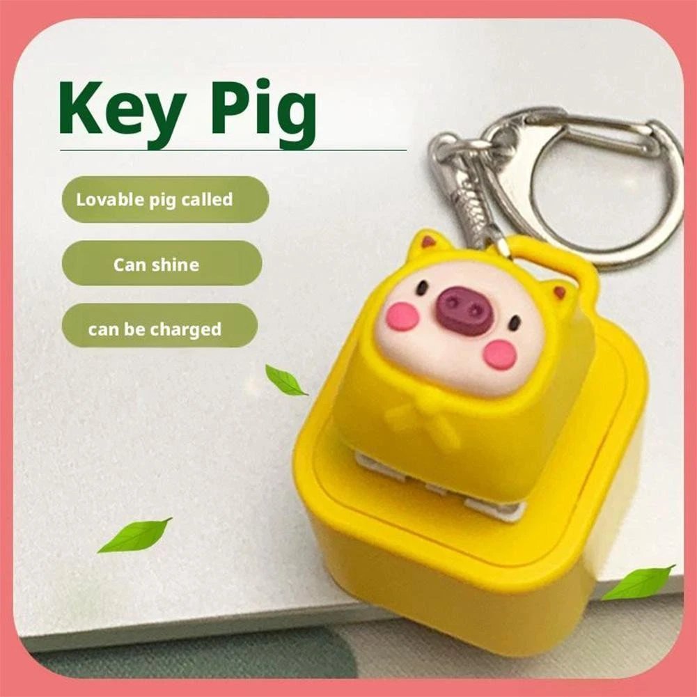 🔥Heta erbjudanden - Upp till 50% rabatt🔥Frog Croak Fidget-leksak - Uppladdningsbar Grodkväkande Nyckelring, Grodkväkande Stresslindrare med Färgade Ljus, Rolig och Bärbar Ångestlindrande Leksak