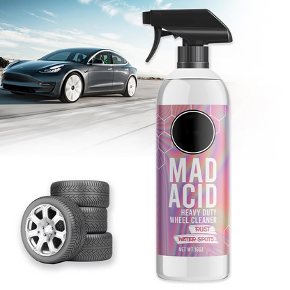 🇸🇪✨ "NORDISK RENINGSMAGI FÖR DIN VARDAG! 💦🚗 Mad Acid Wheel Cleaner – Tar bort rost, vägsmuts & vattenfläckar på 15 minuter" 🔥🔧