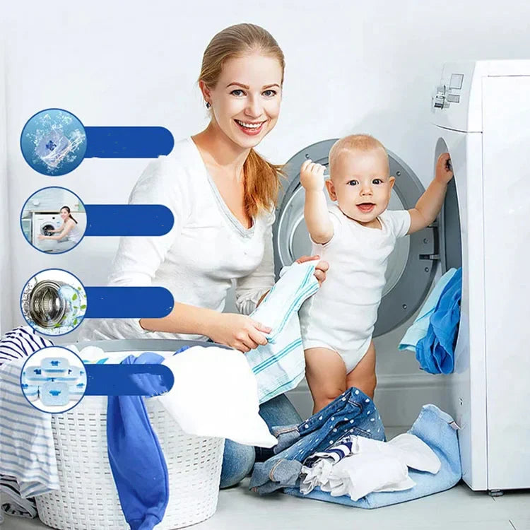 🧼 KÖP 2, FÅ 1 GRATIS! 🌀 Tvättmaskinsrengörare – Avkalkar, Avlägsnar Mögel & Eliminerar Obehagliga Odorer – För en Renare Maskin ✨