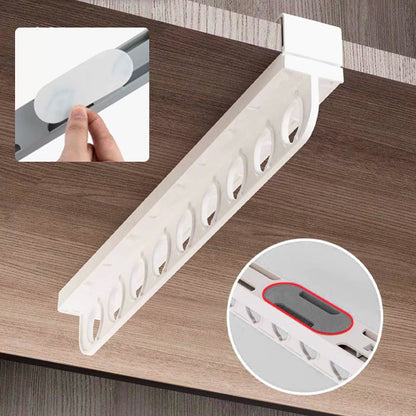 🧺 50% RABATT! 🚪 Utdragbar Garderobsorganisatör – Maximerar Utrymme, Enkel Installation & För Kläder/Skor 👠