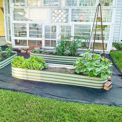 🌱 METALLFÖRHÖJDA ODLAKBÄDDAR 🔥 🚚 GRATIS FRAKT & Snabb leverans ✅ Hållbar galvaniserad stålkonstruktion ✅ Ergonomisk höjd - mindre ryggont ✅ Perfekt för grönsaker, örter & blommor