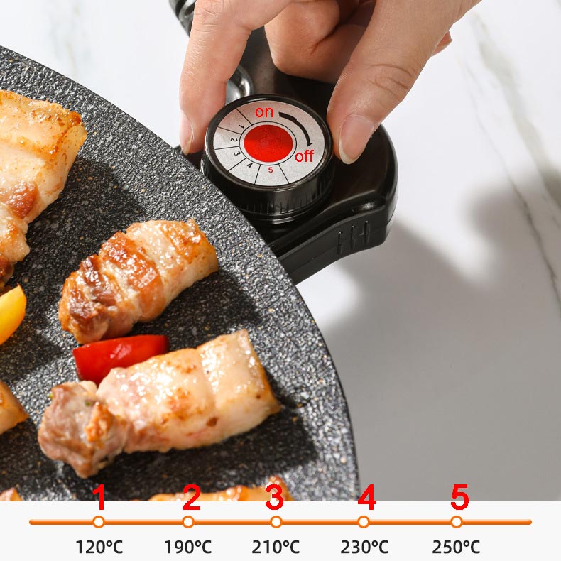 🔥 50 % RABATT! Gratis frakt! 🔥 🍳 Elektrisk stekeplate med slippbelegg ✨ Passer for innendørs og utendørs bruk ⚡ Viktige funksjoner: ✅ Ekstra stor overflate (40x25 cm) – kan grille 4 porsjoner samtidig ✅ Justerbar temperatur (80–230 °C) ✅ Enkel å rengjøre