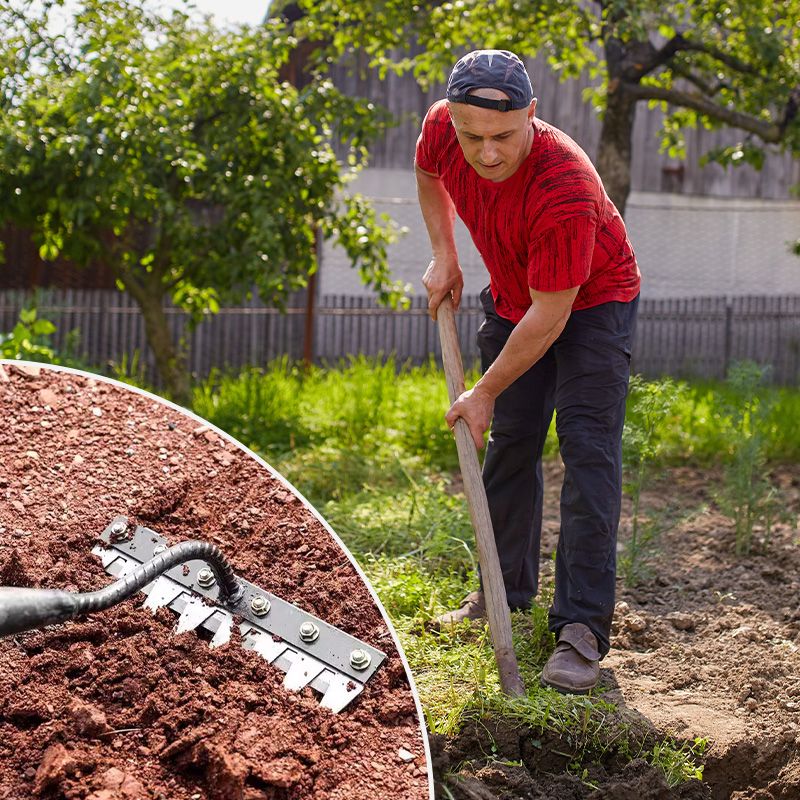 🍂🔥 TIDIGHÖSTENS BÄSTA ERBJUDANDE! 🌿 5/6/7/8-TANDS OGRÄSKRATTA I KOLSTÅL – EXTRA HÅLLBAR & EFFEKTIV