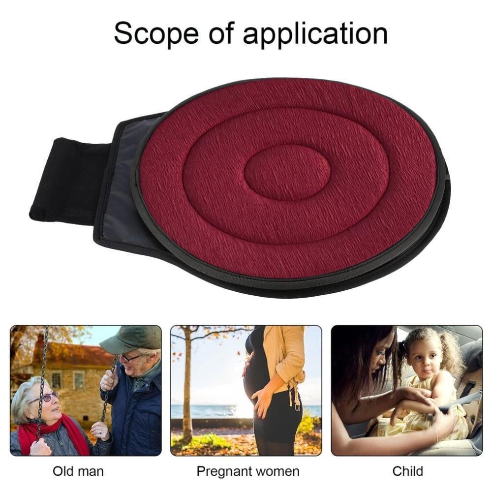🪑✨ 360° Roterande Sittdyna - Ergonomiskt Stöd för Kontorsstol och Bil med Minnesskumkärna 🔄💺