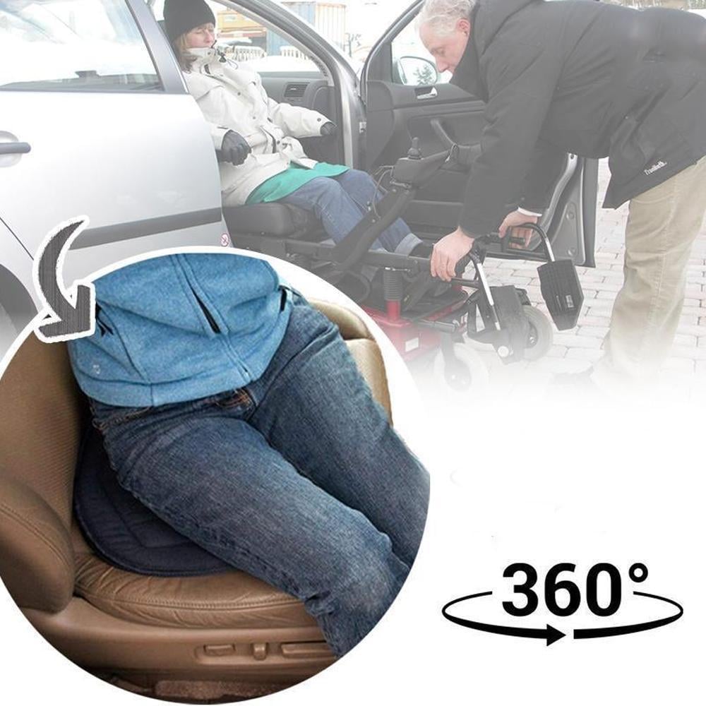 🪑✨ 360° Roterande Sittdyna - Ergonomiskt Stöd för Kontorsstol och Bil med Minnesskumkärna 🔄💺