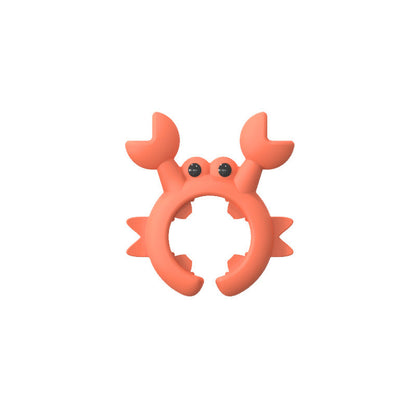 🥳🦀 Krabbformad köksredskapshållare – enhandsmanövrerad, spillsäker, värmebeständig och hållbar 🍳✨