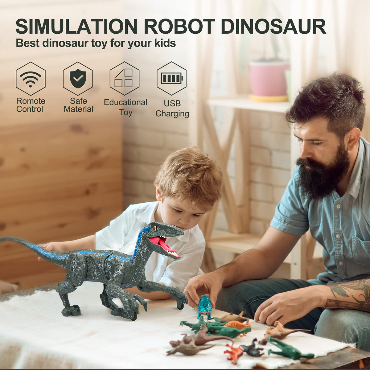 Fjärrkontroll dinosaurie leksak