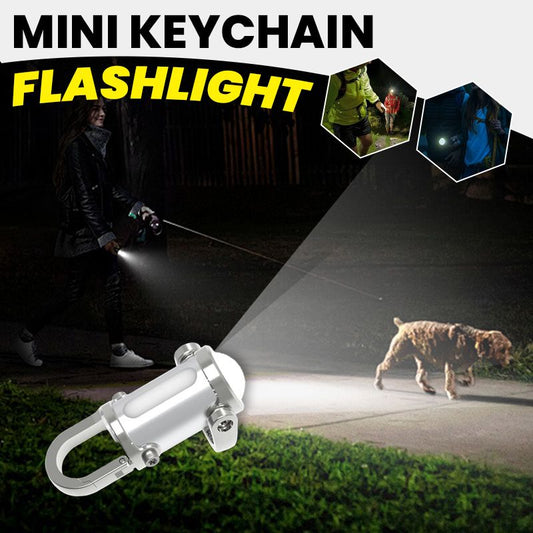 🔥Rea på topp🔥1200LM Superljus Mini Nyckelringsficklampa Vattentät