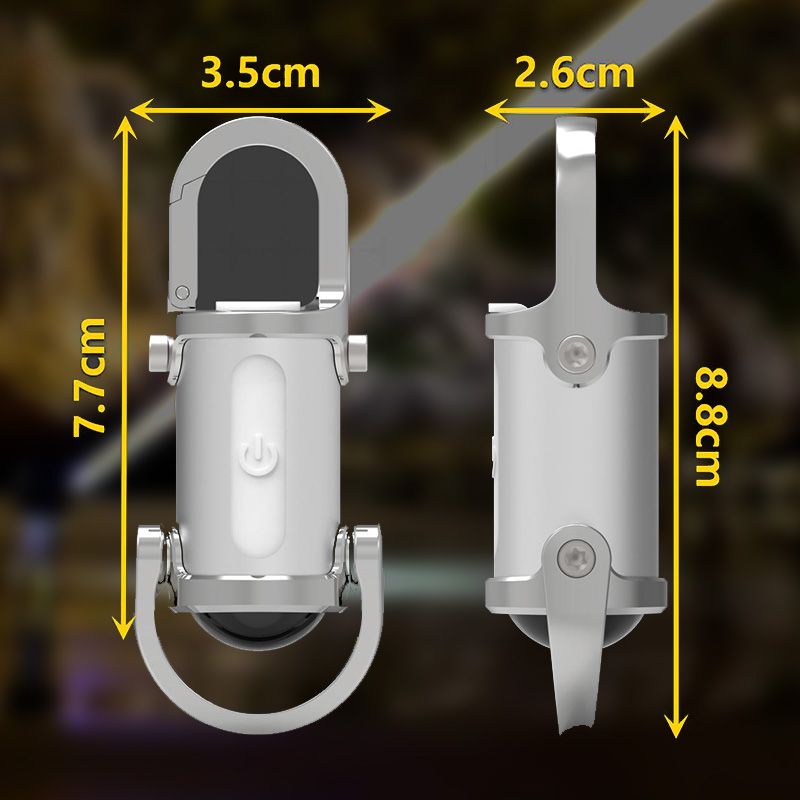 🔥Rea på topp🔥1200LM Superljus Mini Nyckelringsficklampa Vattentät