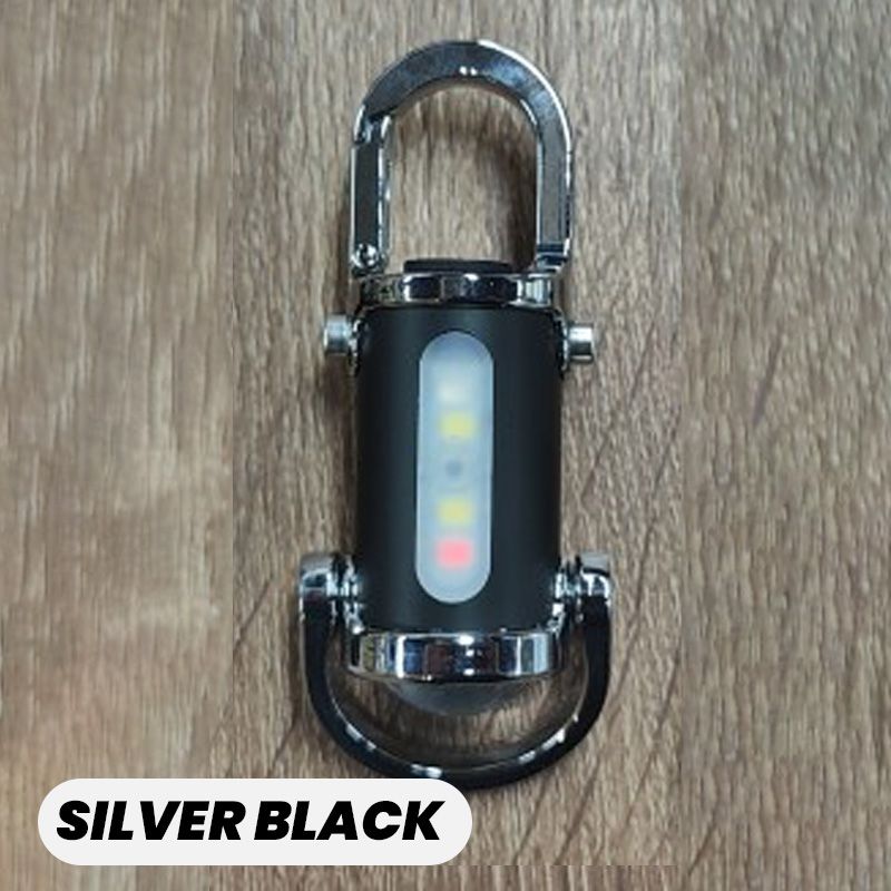 🔥Rea på topp🔥1200LM Superljus Mini Nyckelringsficklampa Vattentät