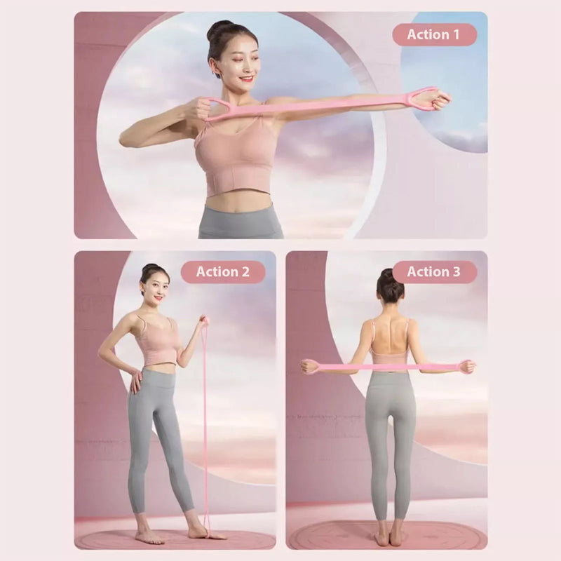 🎁Köp 1 få 1 gratis🎁Stretchband för yoga, pilates