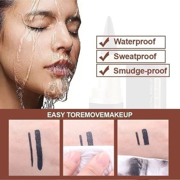 ❤️KÖP 1 FÅ 1 GRATIS❤️Viral profession Kajal Eyeliner Pen Gel - Snabbtorkande formula för ögonkontur