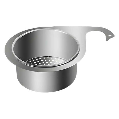 🛒50% RABATT NU! 🦢Svanformad korg i rostfritt stål för diskbänk – Praktisk silkorg för köksavfall & diskning 🧼✨