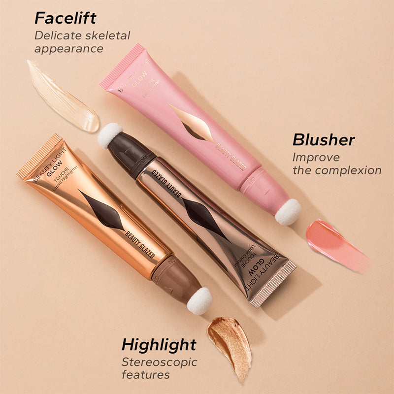 ⭐Köp 1 få 1 gratis⭐Multifunktionell sminkborste Highlighter Shadow Finishing Stick