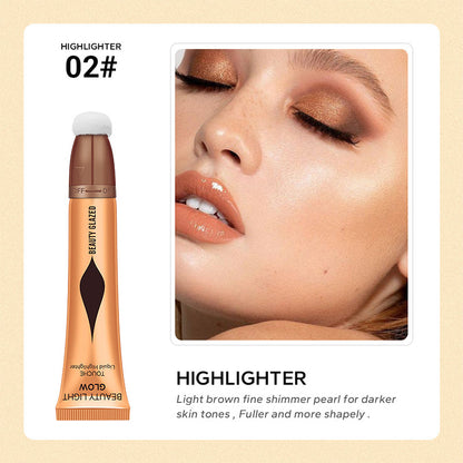⭐Köp 1 få 1 gratis⭐Multifunktionell sminkborste Highlighter Shadow Finishing Stick
