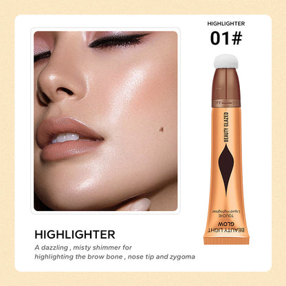 ⭐Köp 1 få 1 gratis⭐Multifunktionell sminkborste Highlighter Shadow Finishing Stick