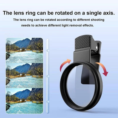 Sirkulært polariseringsfilter med ultrasmal klips