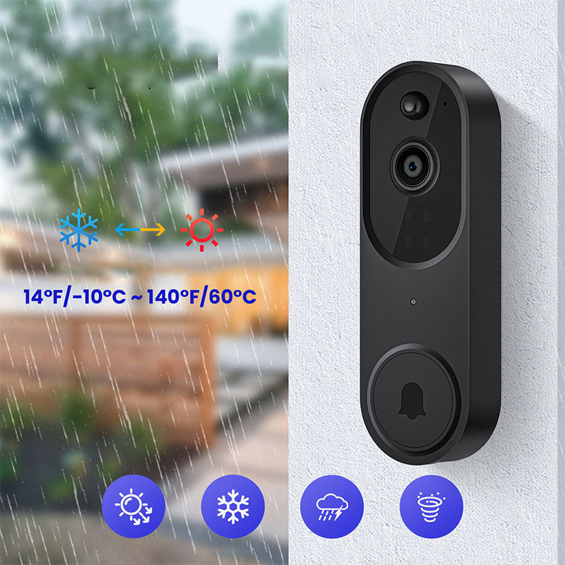 Smart Hem Trådlös HD Videodörrklocka och Klocka