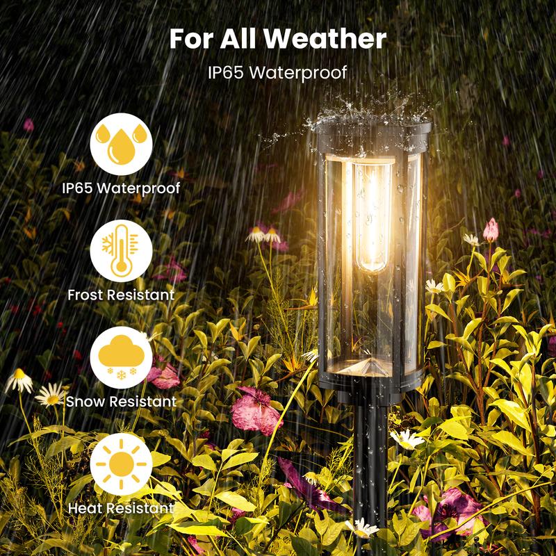 🔥HETT REA 2026🔥Solenergibelysning för trädgården – Retrodesign, 12–14 timmars belysning och IP65 vattentät