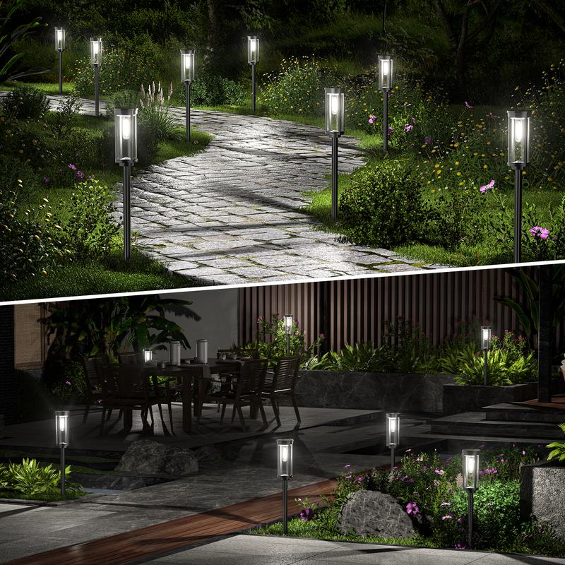 🔥HETT REA 2026🔥Solenergibelysning för trädgården – Retrodesign, 12–14 timmars belysning och IP65 vattentät