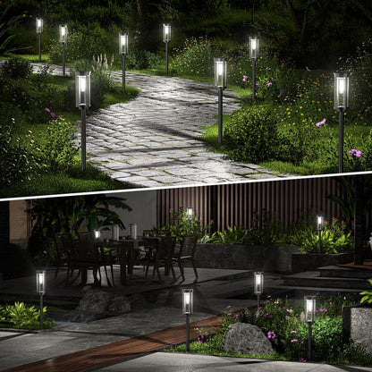 🔥HETT REA 2026🔥Solenergibelysning för trädgården – Retrodesign, 12–14 timmars belysning och IP65 vattentät