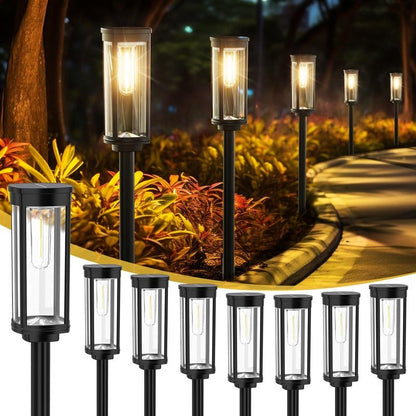 🔥HETT REA 2026🔥Solenergibelysning för trädgården – Retrodesign, 12–14 timmars belysning och IP65 vattentät