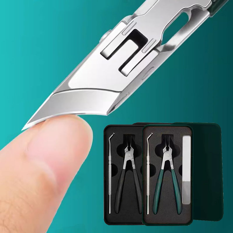💅❄️ "SLUTT PÅ NEGLEKATATROFER! ✂️🛡️ Antislakk 3-delers sett med ergonomisk grep – Designet for svenske vinterfingre" 🌨️🧤