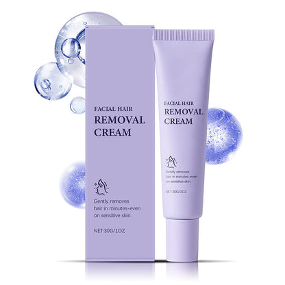 💖 Mild & Smärtfri Ansikts-Hårborttagningskräm – 100% Naturlig och Dermatologiskt Testad! 🌿✨