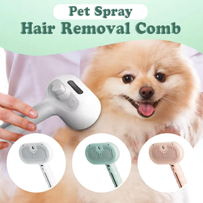 ✨ Djurhårborttagningskam med Spray – Mild för Katten & Hunden! 🧴🐾
