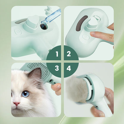 ✨ Djurhårborttagningskam med Spray – Mild för Katten & Hunden! 🧴🐾