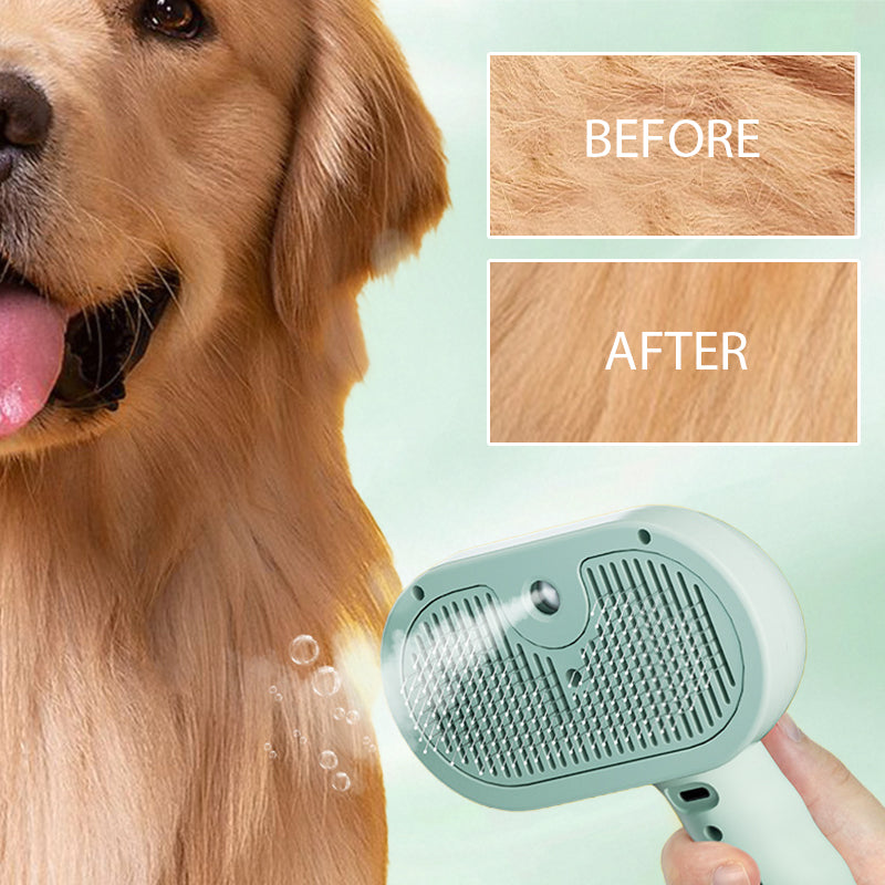 ✨ Djurhårborttagningskam med Spray – Mild för Katten & Hunden! 🧴🐾