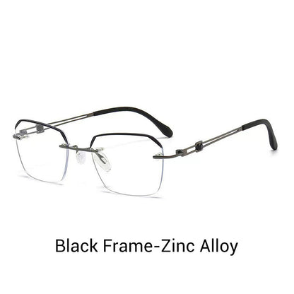 🔥50 % RABATT🔍 Ramlösa glasögon som blockerar blått ljus | Avancerad teknik för att blockera blått ljus · 👓 Snygg ramlös design · Perfekta för både fritid och arbete