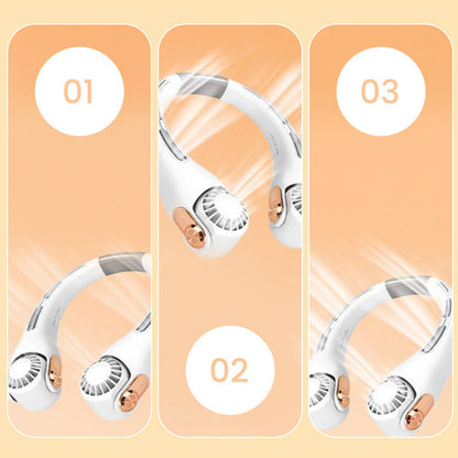 🥳2026 HETFÖRSÄLJNING🥳💞ÖVER 50 000 SÅLDA!🍃 Halsfläkt med luftkylning – ultratyst, 360° roterbar, 3 hastigheter. Handsfri kylning, lång batteritid. Sommarmåste! 😎🌬️