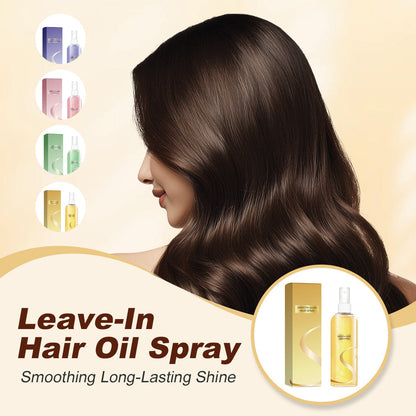 ✨Magic Hair Oil Spray ✨ 💖 Ge ditt hår bestående glans och skydd 🌿 Perfekt för torrt och skadat hår  ✅ Lämna på håret - ingen sköljning krävs ✅ Lätt att använda - spraya och styla med lätthet ✅ Fuktgivande ingredienser - Arganolja och E-vitamin