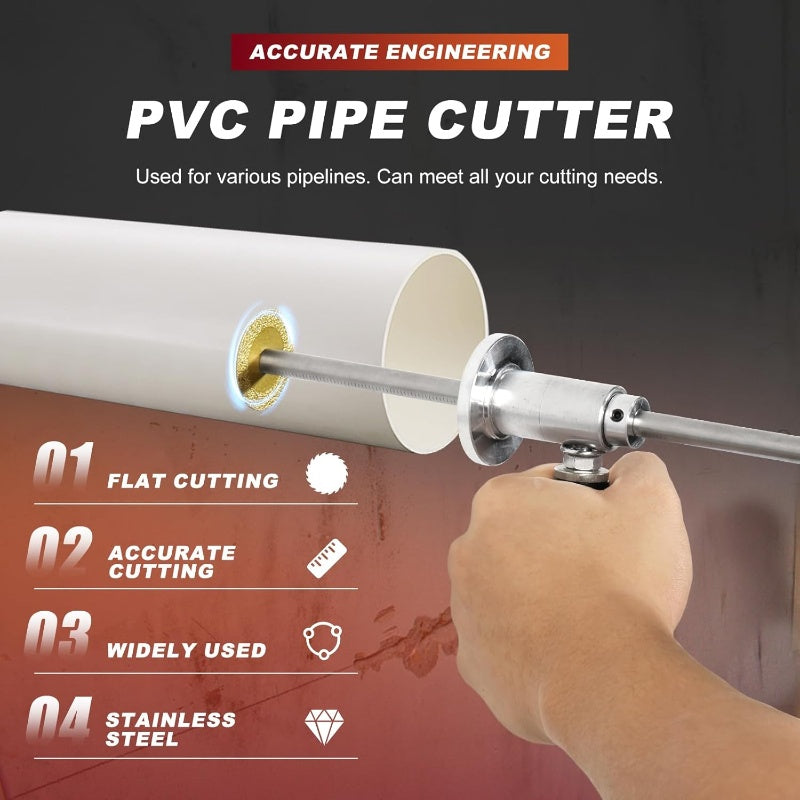 🔥 PVC-rørkutter med skjærehjul 🔧⚡ ✂️ Profesjonell skjærekapasitet i harde materialer 💎 Skarpt skjærehjul for å sikre presisjon 🚿 Perfekt for rørleggerprosjekter