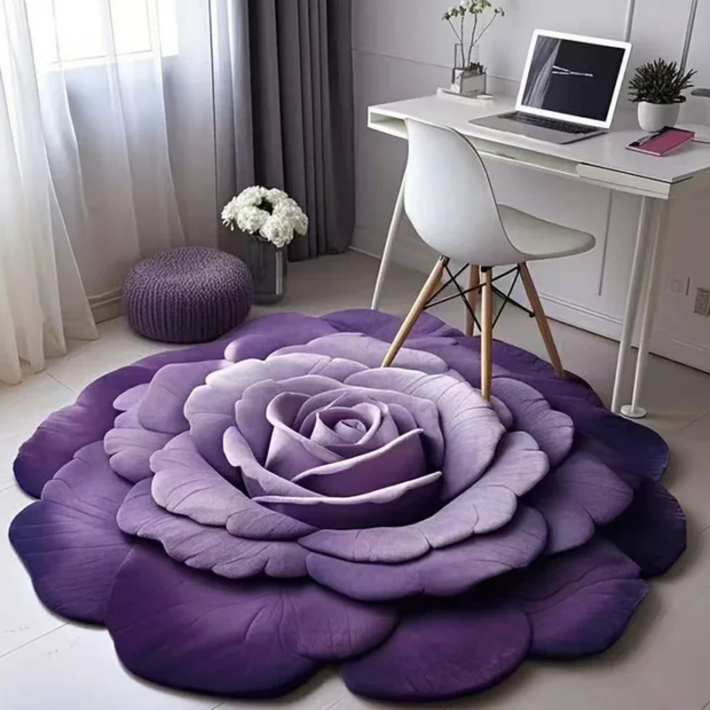 🌸Blommig Lyx Golvmatta 🏡 ✨ Mjuk plysch + kiselgur, bekvämare 🌿Huvudfunktioner: ✅ Dubbelsidig design - ena sidan är mjuk plysch, den andra sidan är diatoméjord ✅Lätt att rengöra ✅Anti-halk design