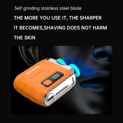 ⚡ 50% RABATT NU! 🔪 Portabel Mini Elektrisk Rakapparat för Män – AI Beard Sensing & Magnetisk Sughuvud – Perfekt för Resor & Vardag – Snabbladdning 🧔